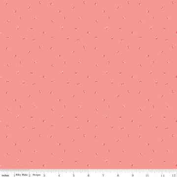 SALE I Love Us Sprinkles C13967 Coral - Riley Blake Designs - Valentine's Day Valentines Clusters of Confetti - Quilting Cotton Fabric