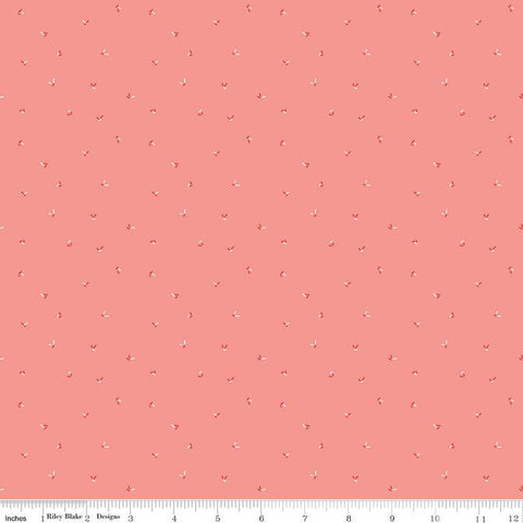 I Love Us Sprinkles C13967 Coral by Riley Blake Designs - Valentine's Day Valentines Clusters of Confetti - Quilting Cotton Fabric