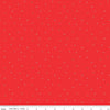 12" End of Bolt - SALE I Love Us Sprinkles C13967 Red by Riley Blake - Valentine's Day Clusters of Confetti - Quilting Cotton Fabric