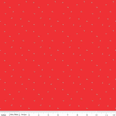 I Love Us Sprinkles C13967 Red by Riley Blake Designs - Valentine's Day Valentines Clusters of Confetti - Quilting Cotton Fabric