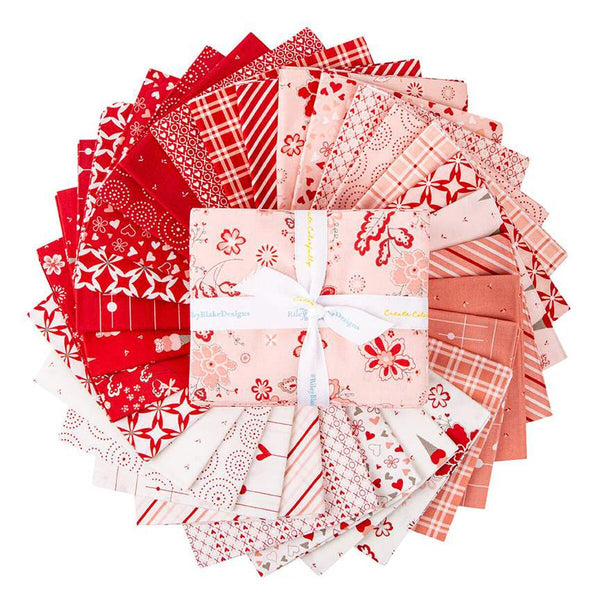 I Love Us Fat Quarter Bundle - 30 Pieces - Riley Blake Designs - Pre cut Precut - Valentine's Day - Quilting Cotton Fabric