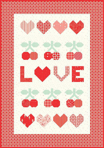 This Is Love Wall Hanging Kit KT-13960 - Riley Blake Designs - Box Pattern Fabric - I Love Us - Valentine's Day - Quilting Cotton