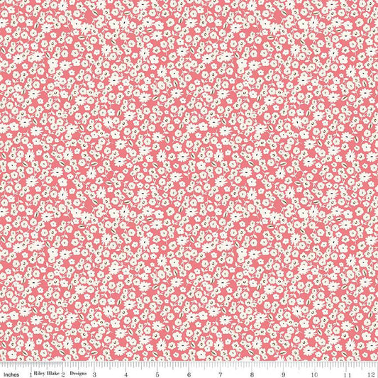 SALE Spring Gardens Blossoms C14113 Sugar Pink - Riley Blake Designs - Floral Flowers - Quilting Cotton Fabric
