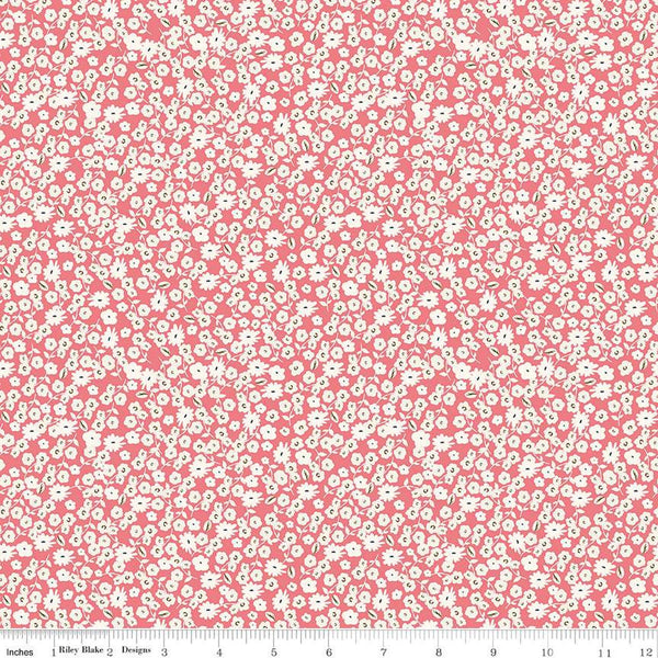 SALE Spring Gardens Blossoms C14113 Sugar Pink by Riley Blake Designs - Floral Flowers - Quilting Cotton Fabric