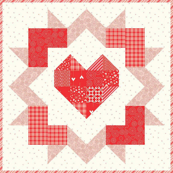 SALE Explosion of Love Pattern P157 by Sandy Gervais - Riley Blake Designs - INSTRUCTIONS Only - Valentine's Day - 3 Projects