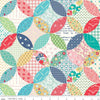 SALE Vintage Happy 2 Quilted Multi Printed Quilt Fabric C9145 - Lori Holt Riley Blake Quilting Cotton Fabric