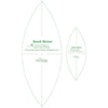 SALE Lori Holt Seed Rulers ST-18059 - Riley Blake Designs - Set of 2 Leaf Shapes 4" & 8"