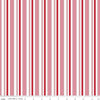 SALE Cozy Christmas Stripe Pink C5368 - Lori Holt  Riley Blake Quilting Cotton Fabric