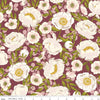 DEAL Blossom Lane Main C14000 Wine - Riley Blake Designs - Floral Flowers - Quilting Cotton Fabric