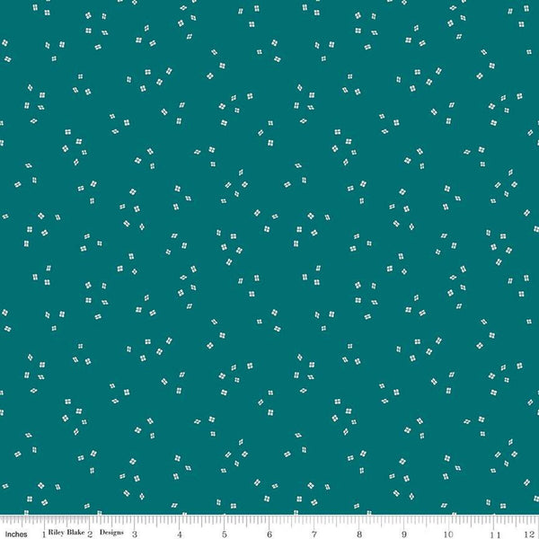 Blossom Lane Windows C14007 Ocean by Riley Blake Designs - 4-Panel Diamonds - Quilting Cotton Fabric