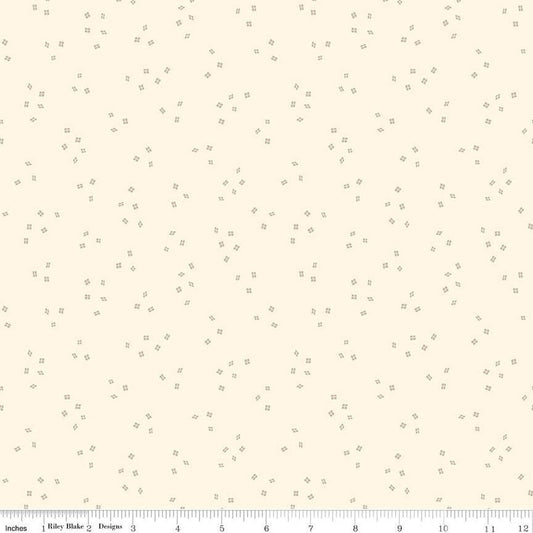 DEAL Blossom Lane Windows C14007 Cream - Riley Blake Designs - 4-Panel Diamonds - Quilting Cotton Fabric