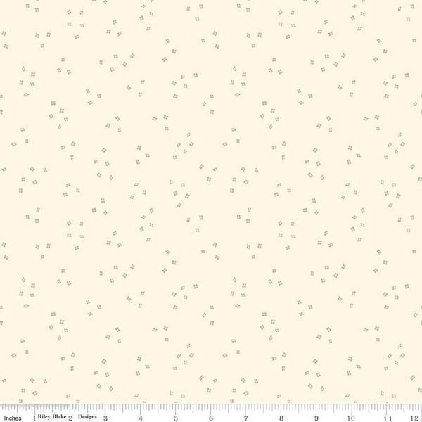 Blossom Lane Windows C14007 Cream by Riley Blake Designs - 4-Panel Diamonds - Quilting Cotton Fabric