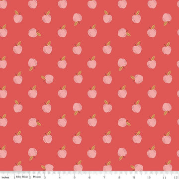 SALE Sweetbriar Apples C14023 Paprika - Riley Blake Designs - Quilting Cotton Fabric