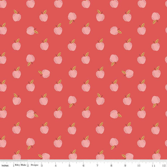 SALE Sweetbriar Apples C14023 Paprika - Riley Blake Designs - Quilting Cotton Fabric