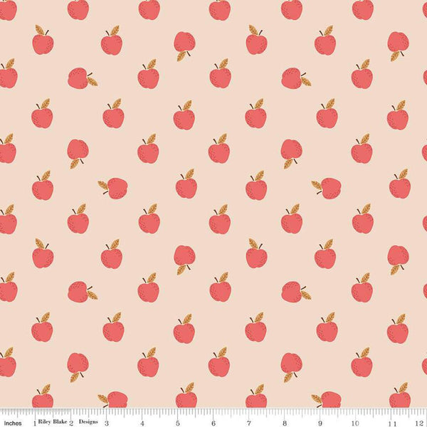 Sweetbriar Apples C14023 Peaches 'n Cream by Riley Blake Designs - Quilting Cotton Fabric