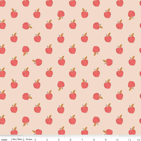 Sweetbriar Apples C14023 Peaches 'n Cream by Riley Blake Designs - Quilting Cotton Fabric