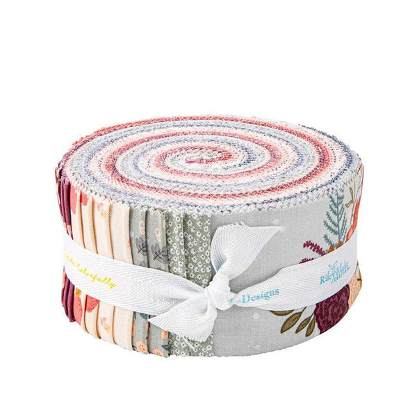 SALE Sweetbriar 2.5 Inch Rolie Polie Jelly Roll 40 pieces - Riley Blake Designs - Precut Pre cut Bundle - Quilting Cotton Fabric