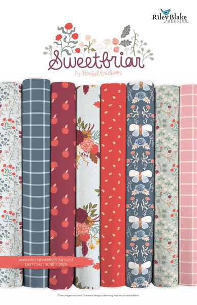 SALE Sweetbriar Fat Quarter Bundle 21 pieces - Riley Blake Designs - Pre cut Precut - Quilting Cotton Fabric