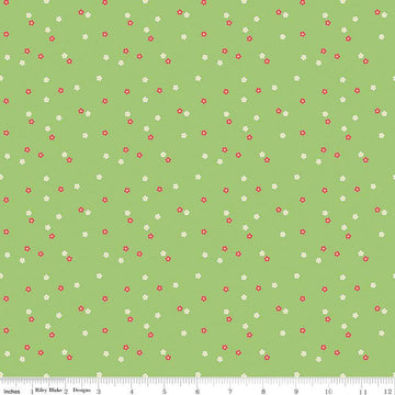 SALE Flour & Flower Mini Floral C14017 Leaf - Riley Blake Designs - Flowers - Quilting Cotton Fabric