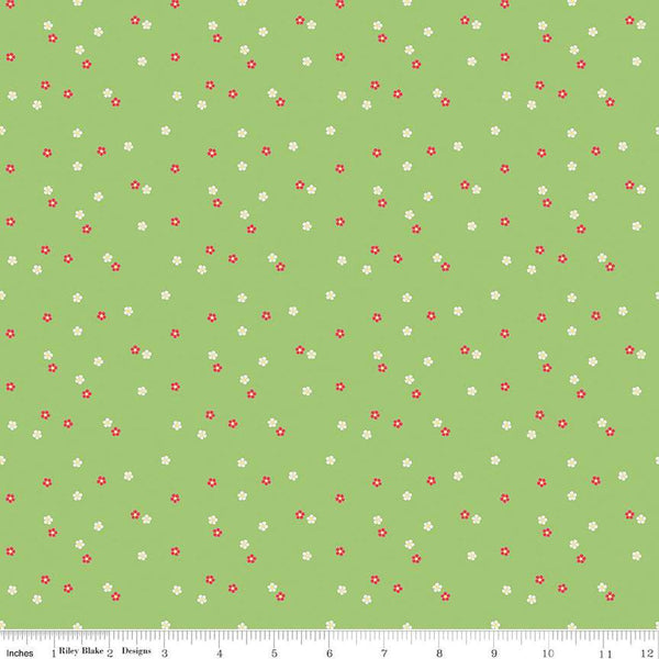 Flour and Flower Mini Floral C14017 Leaf by Riley Blake Designs - Flowers - Quilting Cotton Fabric