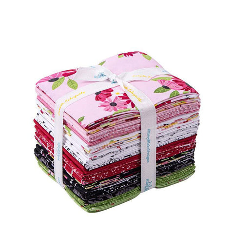 Flour and Flower Fat Quarter Bundle 25 pieces - Riley Blake Designs - Pre cut Precut - Quilting Cotton Fabric