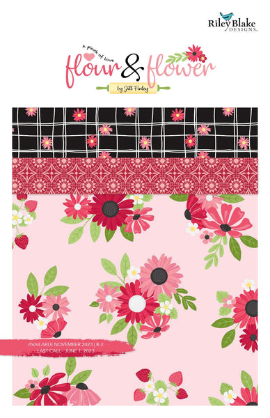 SALE Flour and Flower Fat Quarter Bundle 25 pieces - Riley Blake Designs - Pre cut Precut - Quilting Cotton Fabric