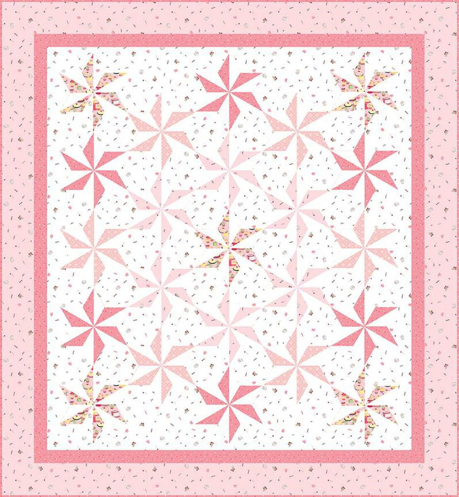 Meringues Quilt PATTERN P112 by Jillily Studio - Riley Blake Designs - INSTRUCTIONS Only - Pieced Pinwheels