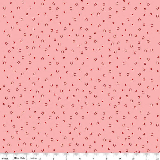 All My Heart XO C14134 Pink by Riley Blake Designs - Valentine's Day Valentines Valentine - J. Wecker Frisch - Quilting Cotton Fabric