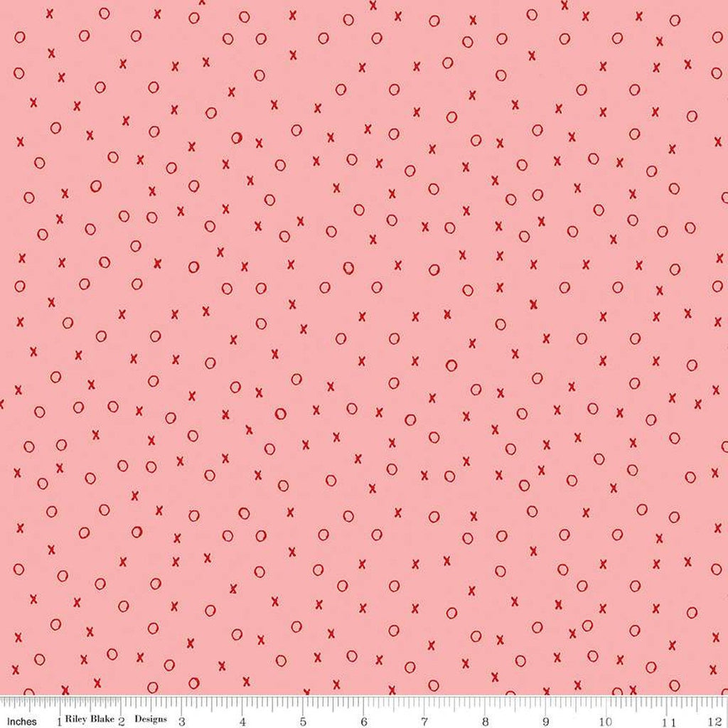 SALE All My Heart XO C14134 Pink by Riley Blake Designs - Valentine's Day Valentines Valentine - J. Wecker Frisch - Quilting Cotton Fabric