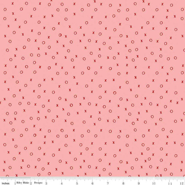 All My Heart XO C14134 Pink by Riley Blake Designs - Valentine's Day Valentines Valentine - J. Wecker Frisch - Quilting Cotton Fabric