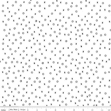 All My Heart XO C14134 White - Riley Blake Designs - Valentine's Day Valentines Valentine - J. Wecker Frisch - Quilting Cotton Fabric
