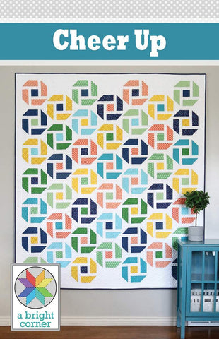 Cheer Up Quilt PATTERN P165 by A Bright Corner - Riley Blake Designs - INSTRUCTIONS Only - Fat Quarter Friendly - Multiple Sizes