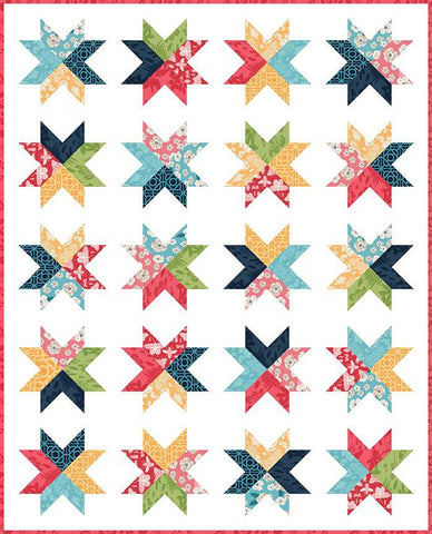 Beaming Quilt PATTERN P195 by Homemade Emily Jane - Riley Blake Designs - INSTRUCTIONS Only - Fat Quarter Friendly - Multiple Sizes