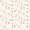 I Love Us Dash & Dot Hearts C13962 Cream - Riley Blake Designs - Valentine's Day Valentines - Quilting Cotton Fabric