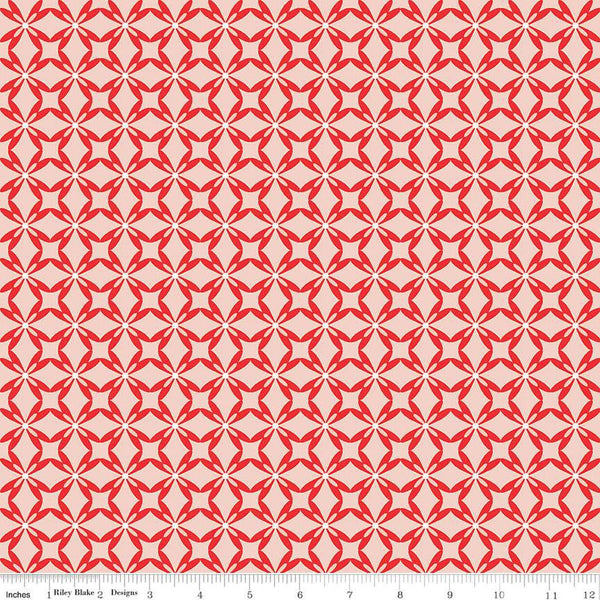 CLEARANCE I Love Us Tiled Hearts C13963 Blush by Riley Blake Designs - Valentine's Day Valentines Geometric - Quilting Cotton Fabric