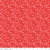 19" End of Bolt - I Love Us Scattered Hearts C13964 Red by Riley Blake - Valentine's Day Valentines Hearts Daisies - Quilting Cotton Fabric