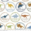 SALE Cretaceous Main C14100 Cream - Riley Blake Designs - Dinosaur Dinosaurs - Quilting Cotton Fabric