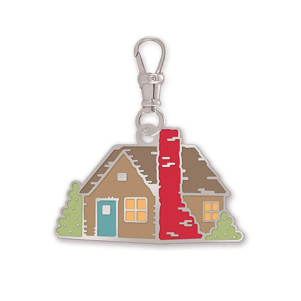 SALE Lori Holt Enamel Happy Charm ST-34013 Cottage - Riley Blake Designs - Approximately 1" x 1 3/4" - Mercantile