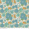 SALE Mercantile Lovely C14380 Raindrop - Riley Blake Designs - Lori Holt - Floral Flowers - Quilting Cotton Fabric