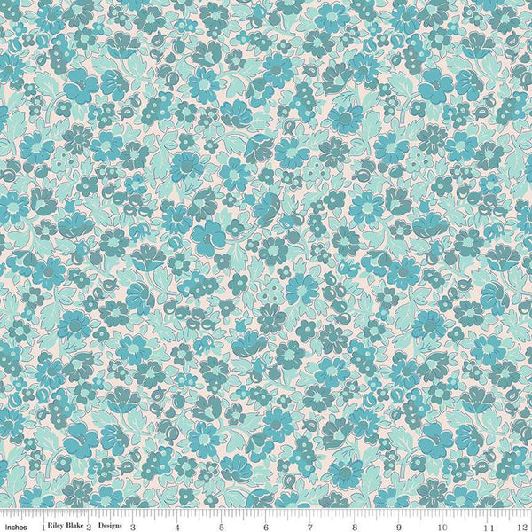SALE Mercantile Beloved C14383 Cottage by Riley Blake Designs - Lori Holt - Floral Flowers - Quilting Cotton Fabric