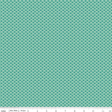 SALE Mercantile Dearest C14387 Sea Glass - Riley Blake Designs - Floral Flowers - Lori Holt - Quilting Cotton Fabric