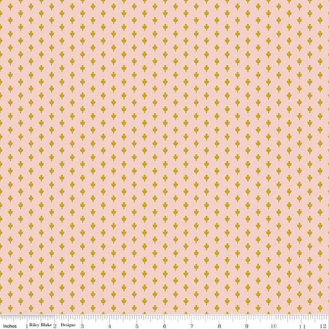 SALE Blossom Lane Knockers C14006 Blush by Riley Blake Designs - Door Knockers - Quilting Cotton Fabric