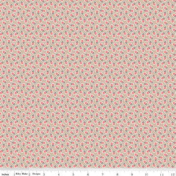 SALE Mercantile Quaint C14392 Tea Dye - Riley Blake Designs - Lori Holt - Floral Flowers - Quilting Cotton Fabric