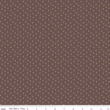 SALE Mercantile Sweet C14397 Espresso - Riley Blake Designs - Lori Holt - Floral Flowers - Quilting Cotton Fabric