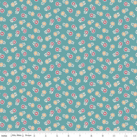 SALE Mercantile Timeless C14399 Raindrop by Riley Blake Designs - Lori Holt - Floral Flowers - Quilting Cotton Fabric