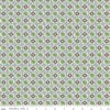 CLEARANCE Mercantile Treasure C14400 Wedgewood - Riley Blake Designs - Lori Holt - Tiled Flowers Leaves - Quilting Cotton Fabric