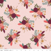 CLEARANCE Sweetbriar Main C14020 Blush - Riley Blake Designs - Floral Flowers - Quilting Cotton Fabric