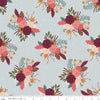 Fat Quarter End of Bolt - CLEARANCE Sweetbriar Main C14020 Dusk - Riley Blake  - Floral Flowers - Quilting Cotton