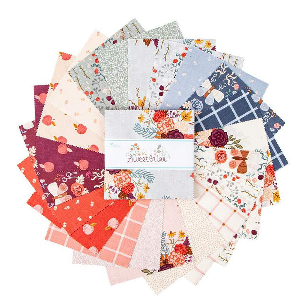 BUTTERFLY BLOSSOMS 5 X 5 Charm Pack Stacker the RBD Designers 100% Cotton Quilting  Fabric Stacker Riley Blake Designs 