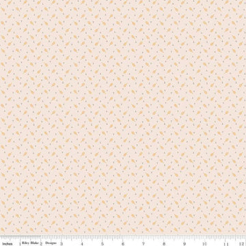 Mercantile Darling Background C14402 Latte - Riley Blake Designs - Lori Holt - Geometric Leaves - Quilting Cotton Fabric